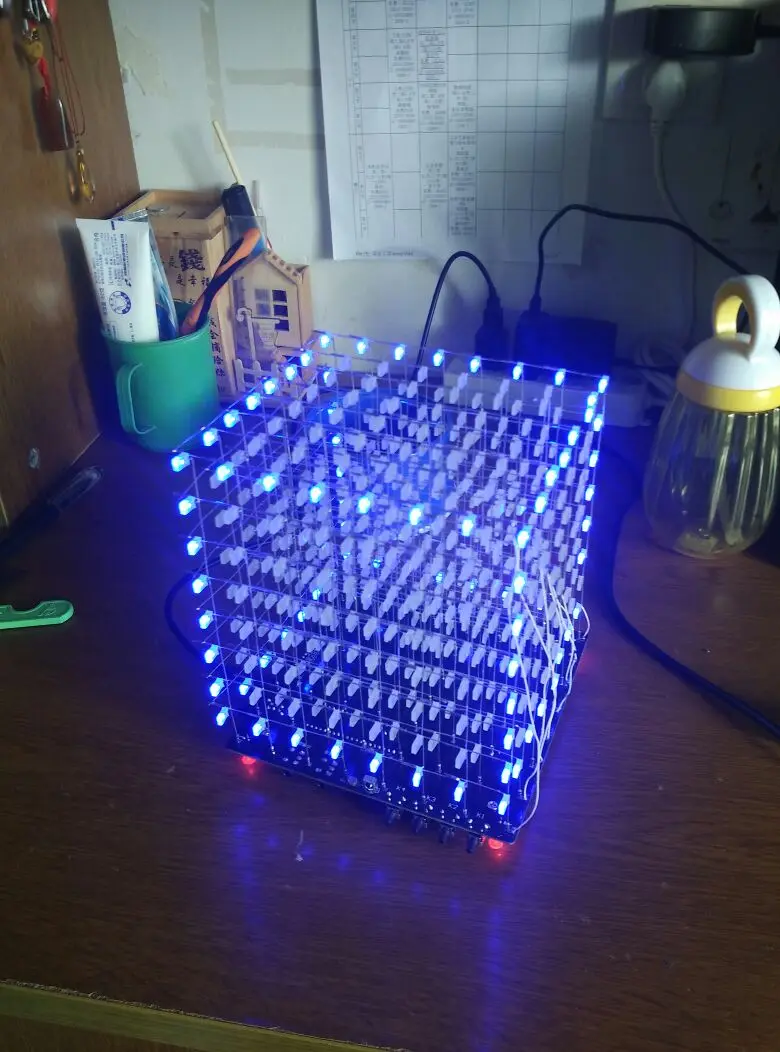 Электронные сборочные наборы паяльные наборы 8*8*8 светодиодный куб