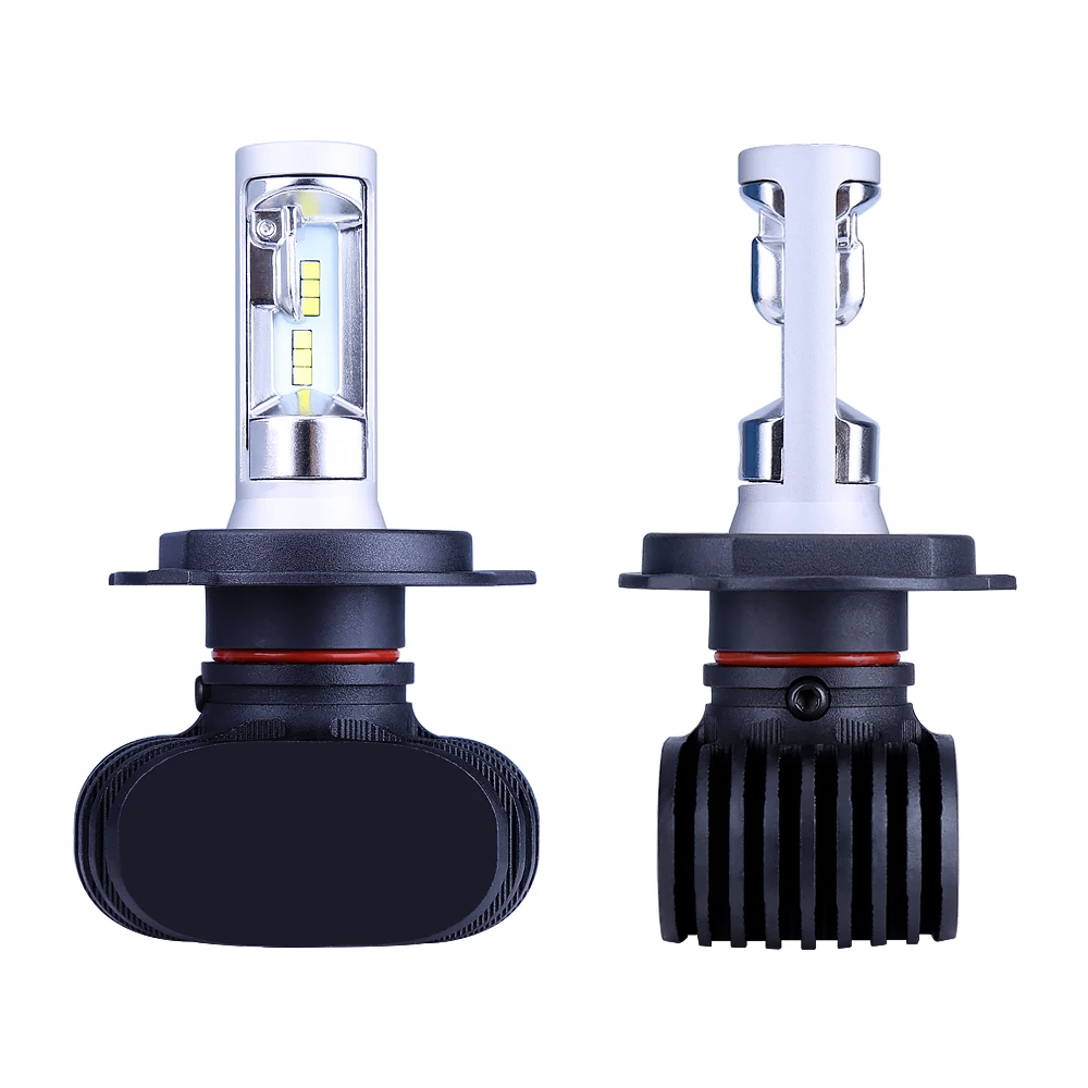 led лампа для авто 2 шт. H4 LED H7 H11 H1 H3 9005 9006 Авто фар 80 Вт 8000LM Высокая Низкая луч света автомобилей лампы Белый 6500 К лампы