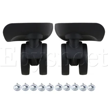 

2pcs DIY Plastic Swivel Luggage Suitcase Caster Wheel L & R
