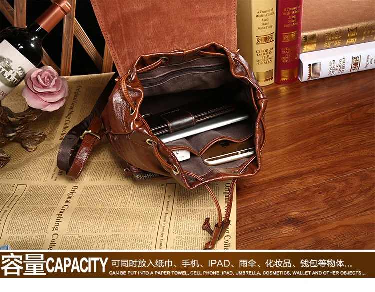 Aetoo новая кожаная сумка оптовая продажа женские повседневные Модные глава слой кожи тенденция маленький рюкзак