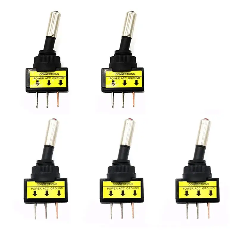 LEO 12 V 20A авто светодиодный выключатель света перекидной переключатель 3Pin SPST
