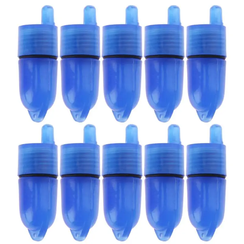 10Pcs/Lot Clip Fishing Rod Tip LED Lights for Twin Bell Electric Night Carp Fishing Bite Alarms Artificial Lures peche
