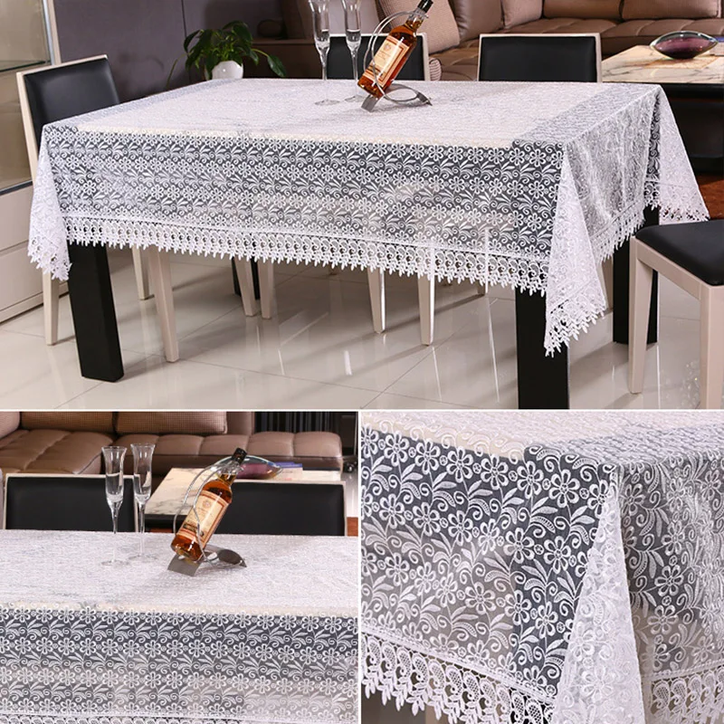 الأبيض طرحة الطاولة القماشية الزفاف ديكور شفافة الجدول غطاء المطرزة سماط طاولة شاي غطاء الطعام الأزهار سماط الأبيض طرحة الطاولة القماشية الزفاف ديكور شفافة الجدول غطاء المطرزة سماط طاولة شاي غطاء الطعام الأزهار سماط