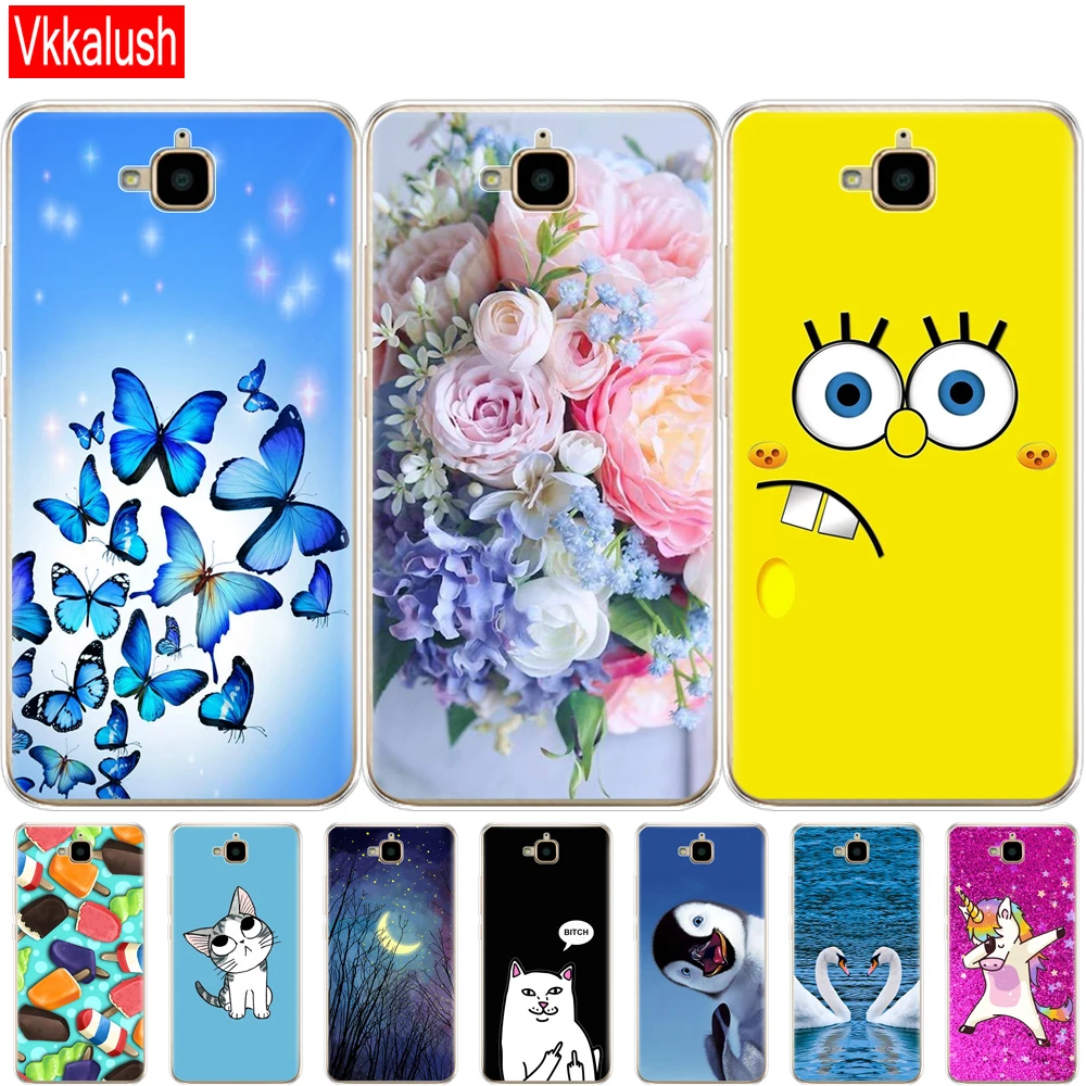 

case for Huawei Honor 4C Pro Case Honor 4C Pro Cover Soft Silicon Back Case for Huawei Y6 Pro 2015 Case TIT-L01 TIT-TL00 Phone