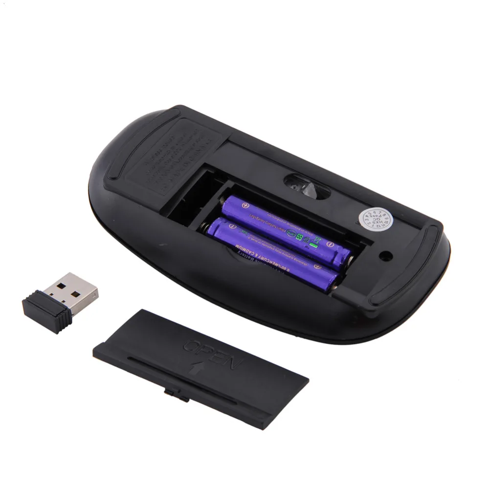 

1PC 2.4G Wireless USB Receiver Simple Ultrathin Optical Mouse Gaming for Laptop Notebook PC By Windows XP Vista System