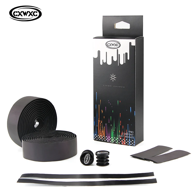 Bicycle-Handlebar-Tape-Light-Reflective-Bike-Bar-Tape-Road-Bike-Tape-Wrap-Pu-Leather-Cycling-Handlebar