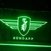 Zundapp 3 Размер Пивной бар PUB клуб 3D знаки LED неоновый свет Вход старинные домашнего декора ремесла