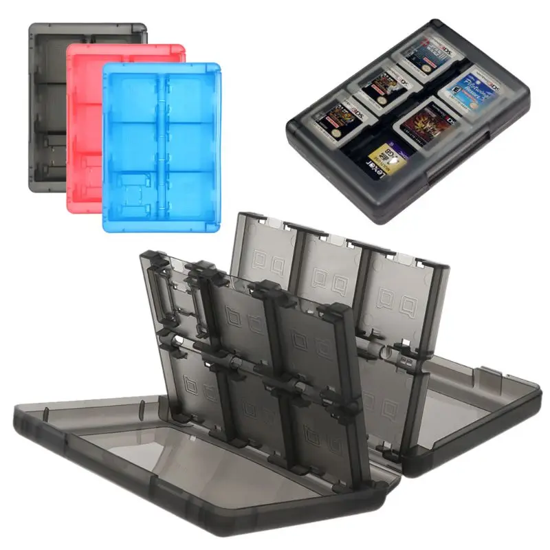 

24 in 1 Protective Case Game Cards Cartridge Holder Storage Box Organizer Shockproof Shell Portable for Nintendo Switch 3DS 2DS