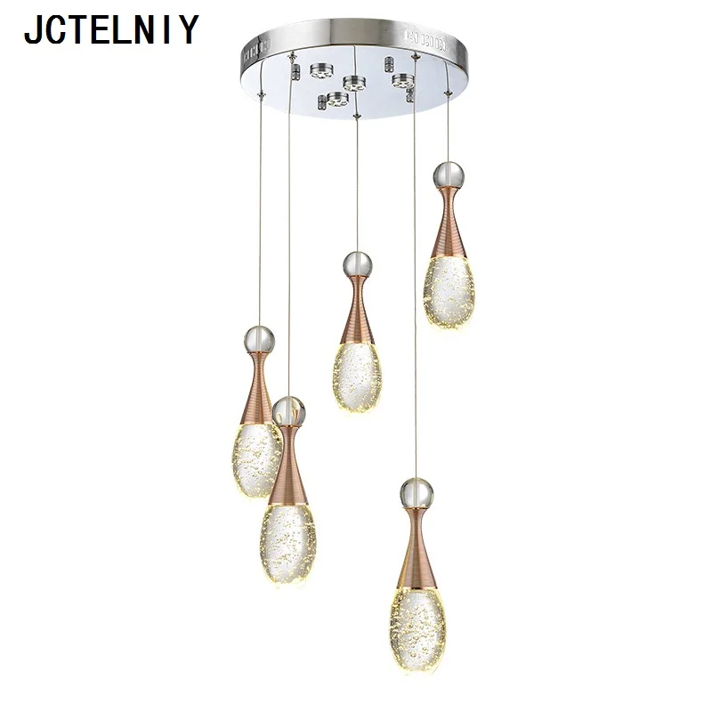 

Bubble fashion brief led crystal lamp pendant light perfume bottle lighting bar lamps customized Rectangle/circular base
