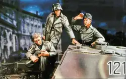 1/35 смолы наборы WWII German Jagdpanther Танк Crew 3 шт./компл. (без майки)