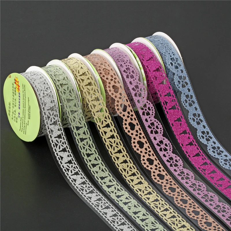 Buy 2 pieces DIY Colorful Lace Tape Scrapbooking