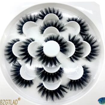 

HBZGTLAD 7 pairs natural false eyelashes fake lashes long makeup 3d mink lashes eyelash extension mink eyelashes for beauty