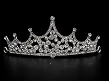 New bridal hair jewelry crown wedding hair jewelry Diademe wedding crown rhinestone tiara crystal hair accessories hair bands