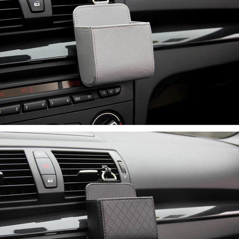 

Car vent mobile phone holder storage bag PU leather for Kia Rio K2 K3 K5 K4 Cerato,Soul,Forte,Sportage R,SORENTO,Mohave,OPTIMA
