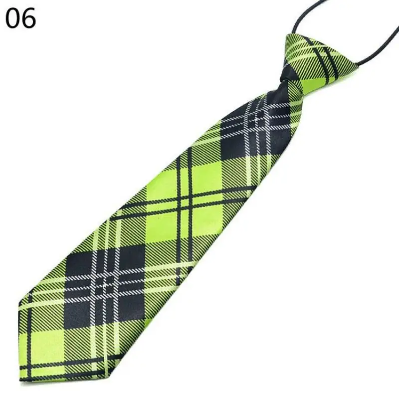 Fashion Boys Girls Kindergarten School Uniforms Children's Ties Striped Plaid Necktie