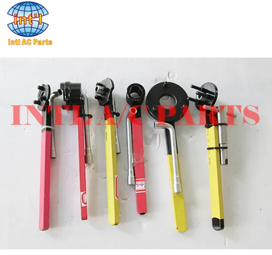 

Crankshaft Bar compressor clutch plate removal tool 6/7SEU 5SEU11C 5SEU12C FOR Benz/BMW/AUDI/TOYOTA YARIS MANUAL hub installer