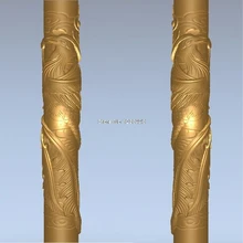 2pcs/set baluster_pillars_phoenix 3d model STL relief for cnc STL format staircase column 3d model for cnc stl relief