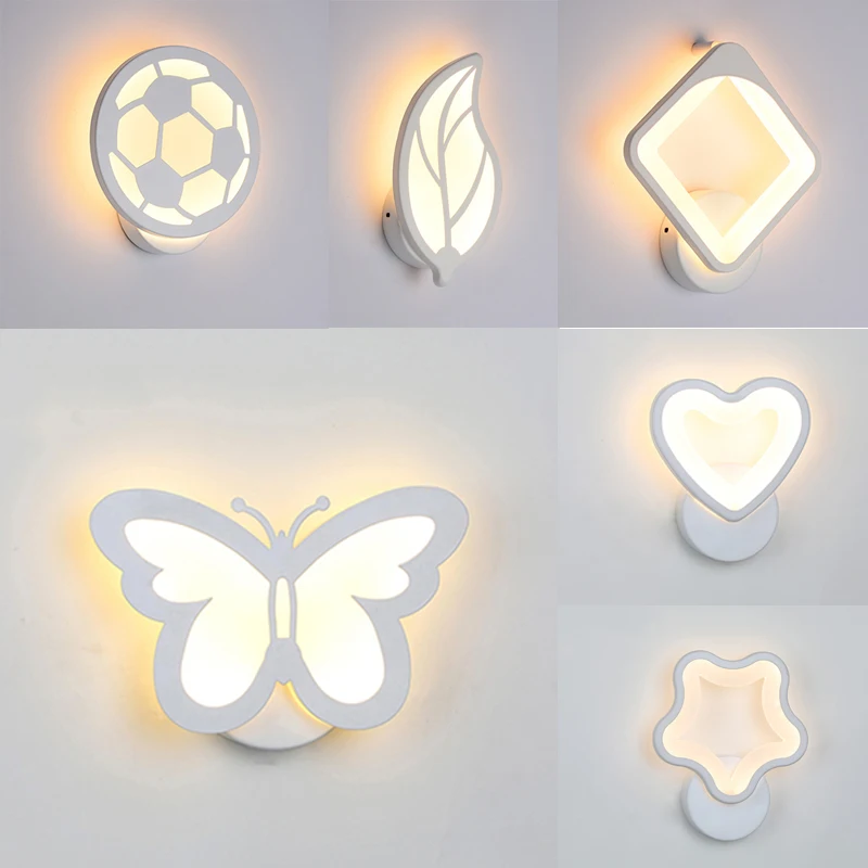  New 18W 36 LED Wall light Butterfly Leaf Shape rail project Square LED wall lamp bedroom wall lamps - 33019741727