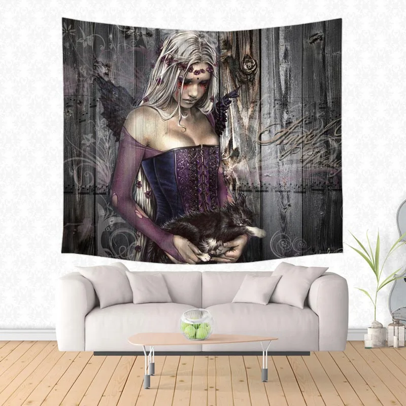 Домашний Декоративный Настенный Гобелен Виктории Франсис вампир, подвесной ковер, покрывало для дивана из полиэстера, пляжное полотенце, простыня, одеяло