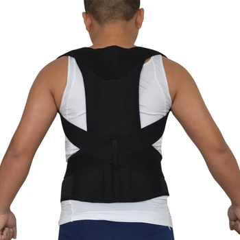 Men's Posture Corrector Back Support Belt Orthopedic Postura Corrector Corset Back Brace Support Men Back B003