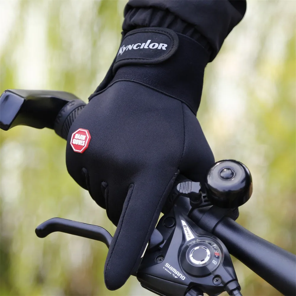 Велосипедные перчатки зимние guantes сохраняющие тепло gants handschoenen защитные для