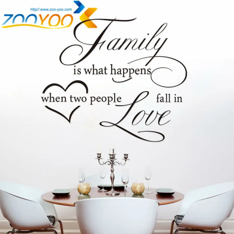 Виниловая наклейка на стену с надписью fall in love ZooYoo8187 Съемный Настенный стикер|vinyl