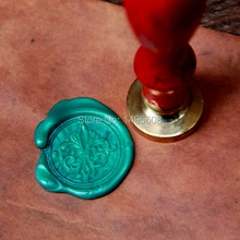 Декоративная печать для воска Fleur de Lys, печать для конвертов, печать для воска, свадебная печать, винтажная печать на заказ, штампы ws138