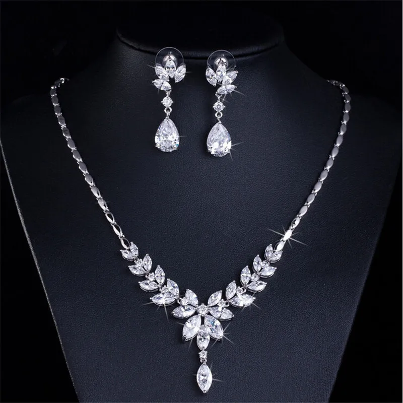 Factory Direct 18 Karat a Zirkon Cz Diamant Schmuck Set Grosshandel Diamond Jewelry Set Jewelry Setswholesale Jewelry Set Aliexpress