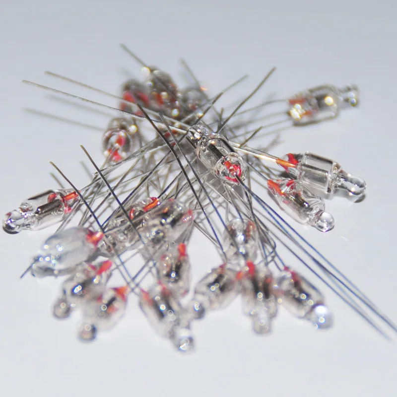 20pcs Neon Light Sign Indicators Lampada 4mm Red Neon Indicator Bulb