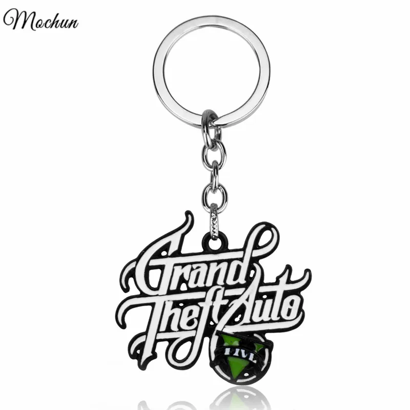 Mqchun 2017 New Grand Theft Auto 5 Portachiavi Hot Ps4 Gta 5 Gioco Portachiavi Portachiavi In Metallo Smaltato Chaveiros Llaveros Portachiavi