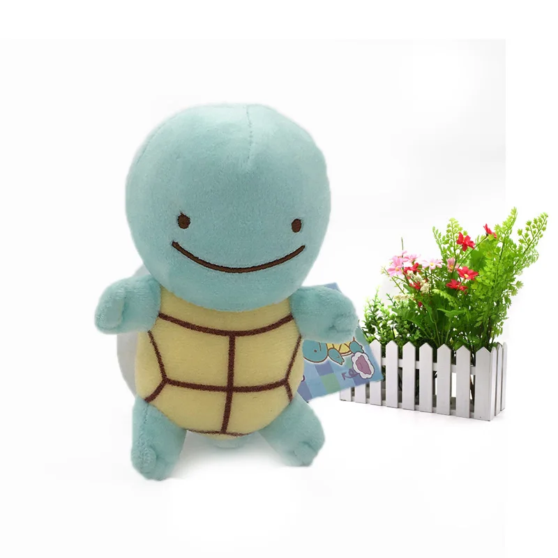 16 см аниме милый мультфильм версии Squirtle плюша Мягкая кукла животных детские игрушки Рождественский подарок для детей