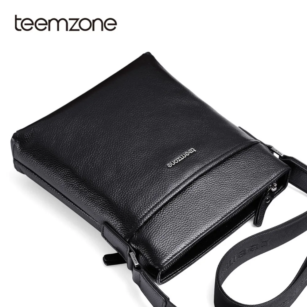 

Teemzone Cowhide Series Messenger Bag For Men Bag Genuine Leather Male Shoulder Bags Men's Cross Body Bags Vintage Satchel T0985