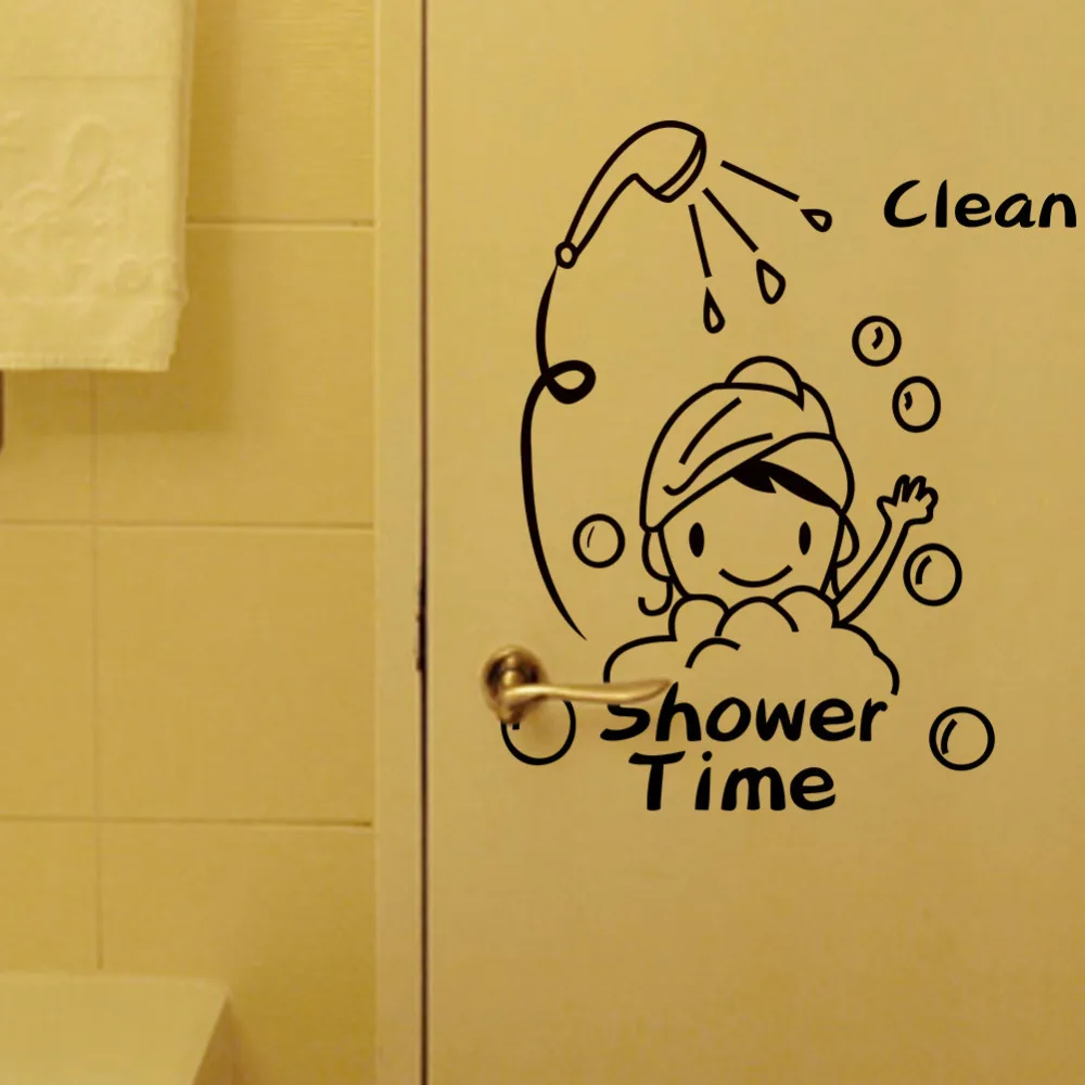 Aliexpress.com : Buy Shower Time Bathroom Wall Decor Stickers ... Aliexpress.com : Buy Shower Time Bathroom Wall Decor Stickers ...