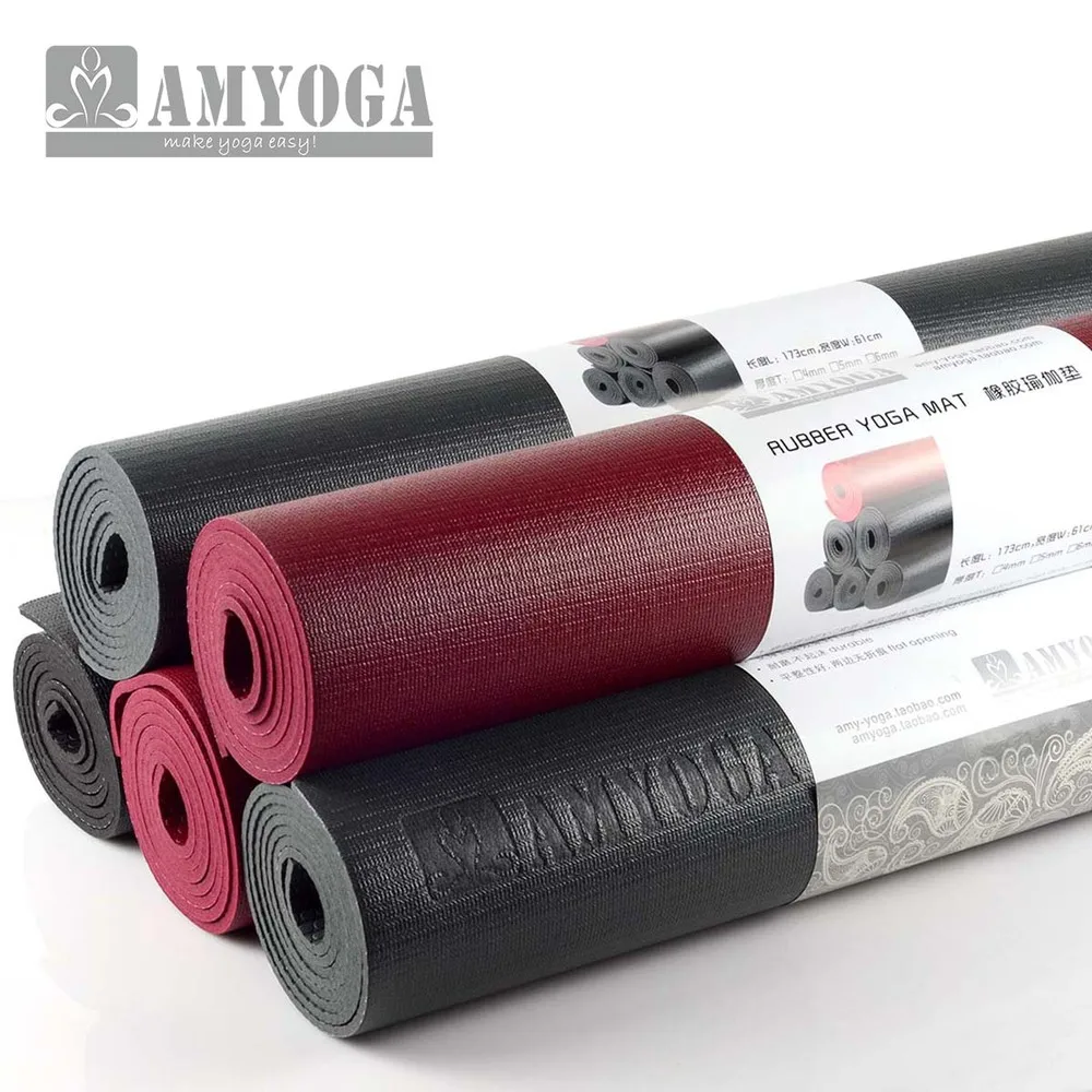 Pro Mat 5mm Thick Eco Friendly High Density Yoga Mat Rubber Yoga