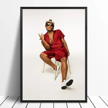 

Bruno Mars Pop Music Star Poster Home Decor Pictures Silk Fabric Cloth Poster No Frame