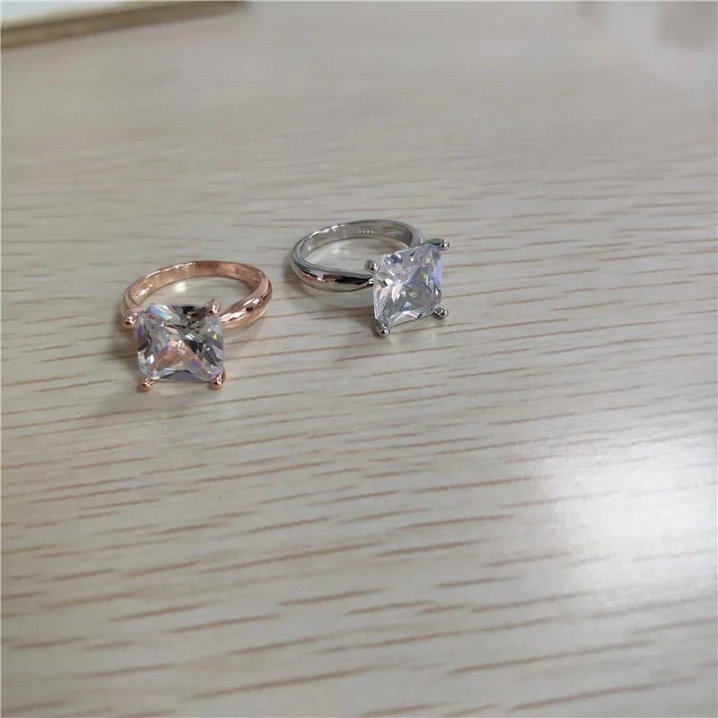 Gold Color Wedding Stone Ring Couple Lover Mood Ring Silver Color Rings for Women Minimalist Jewelry Anillos Mujer E5N678