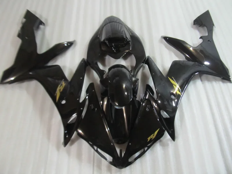 

Motorcycle Fairing KIT for YAMAHA YZFR1 04 05 06 YZF R1 2004 2005 2006 YZFR1000 ABS Gloss black Fairings set+7gifts YP01