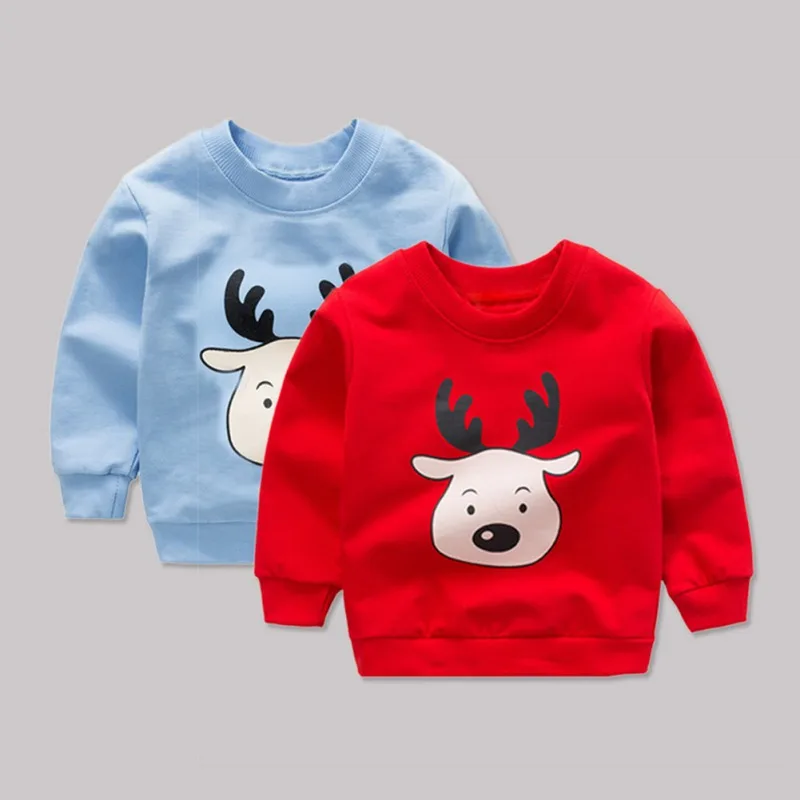 Пуловер с принтом; осенне-зимний детский свитер; топы; футболка с длинными рукавами для мальчиков и девочек; детская одежда для малышей