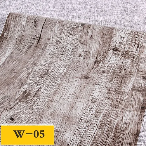 Self adhesive Wood Grain Wallpaper PVC Waterproof Wall sticker