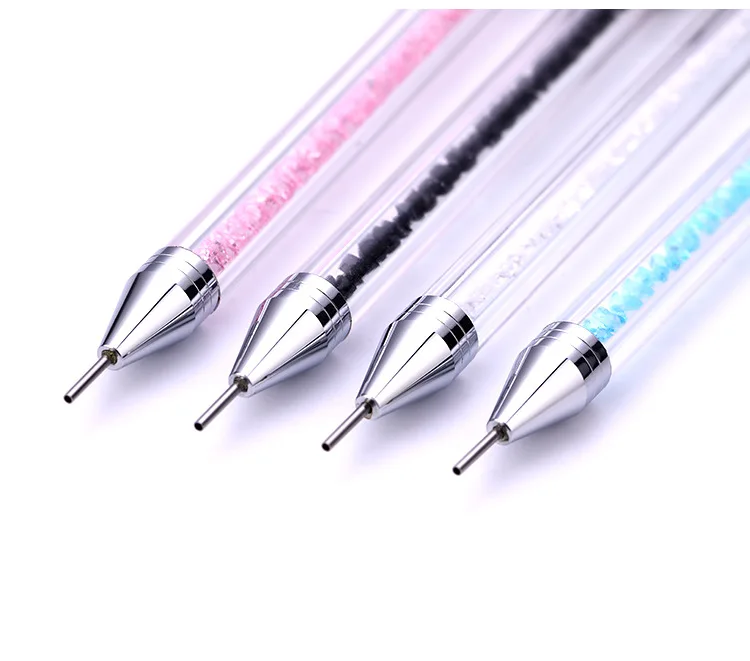 

1pc Dual End Nail Art Dotting Pen Rhinestone Stud Picker Wax Pencil Crystal Beads Nails Tips Decoration Manicure Tool