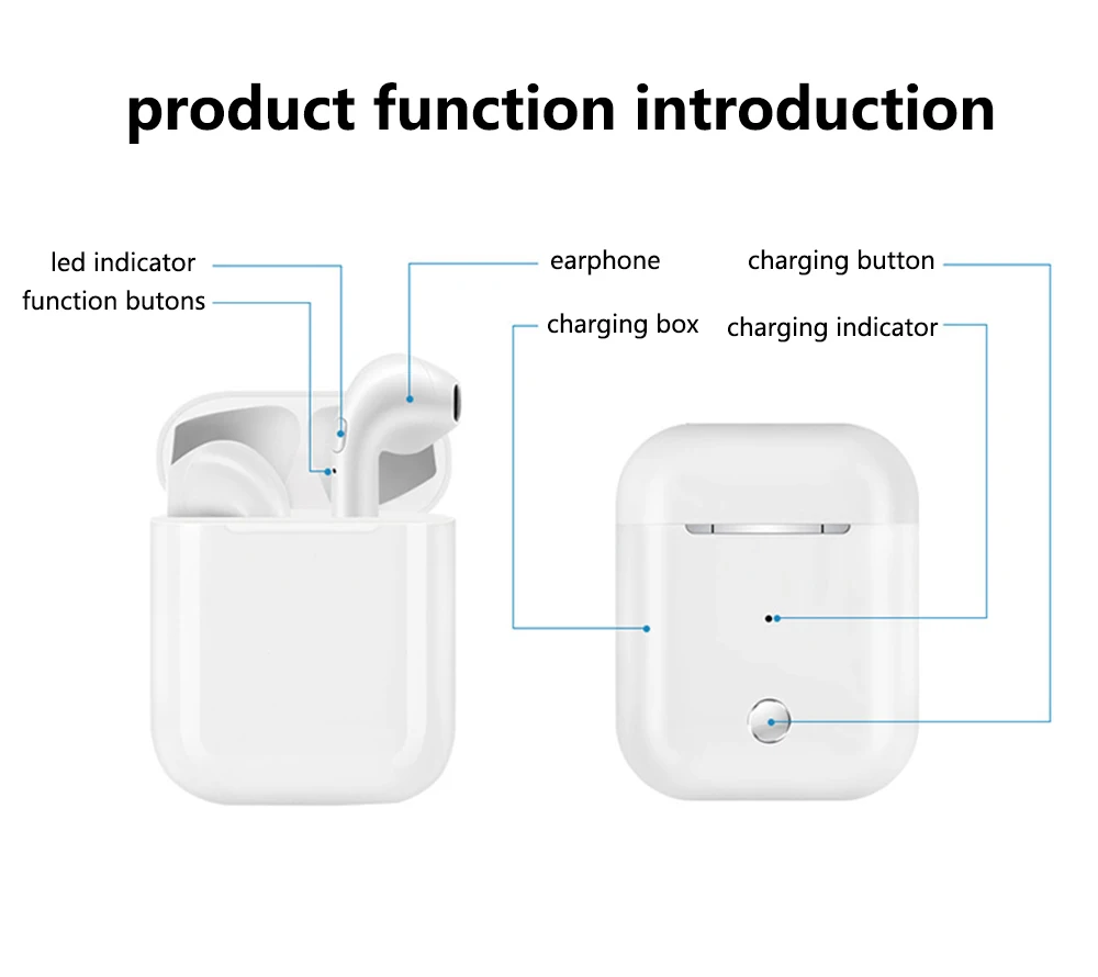 Новинка I9 I9S TWS беспроводные наушники портативные 5,0 Bluetooth наушники вкладыши мини вкладыши невидимые вкладыши для всех смартфонов