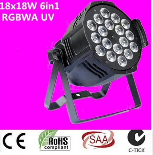 

dj lighting 18x18w rgbwa uv 6in1 led par light wash beam light ktv Aluminum alloy shell