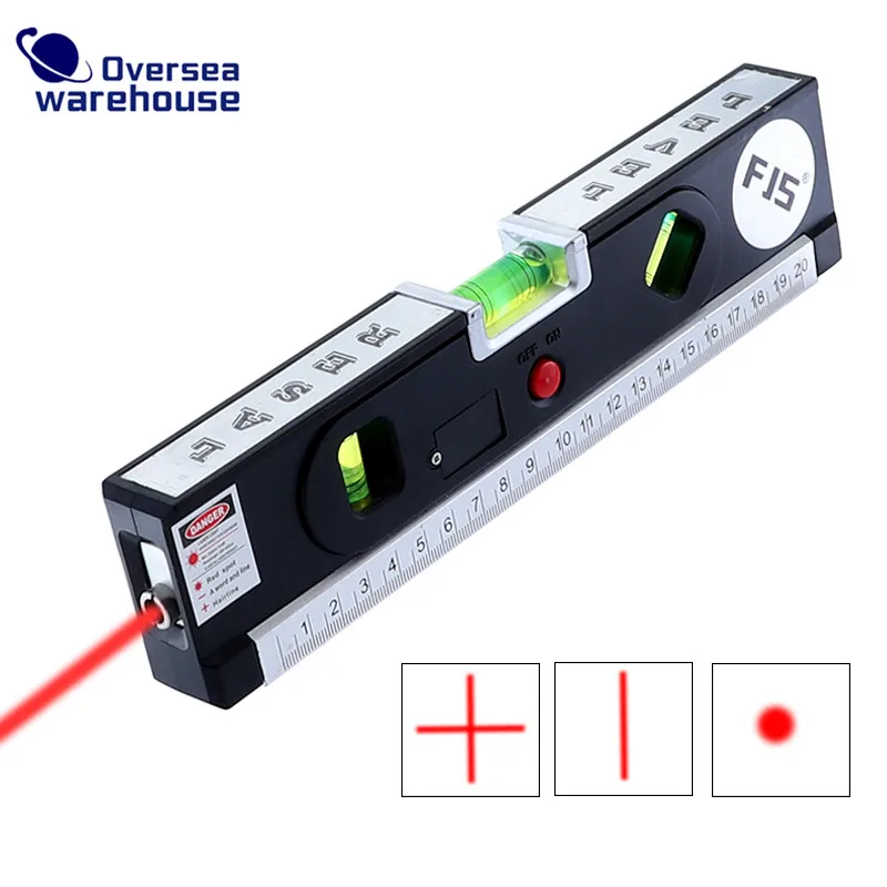 

Laser Level Cross Vertical Horizon Laser Line Light Blister Adjustable 1.5 Meter Measure Tape Ruler Construction Tools