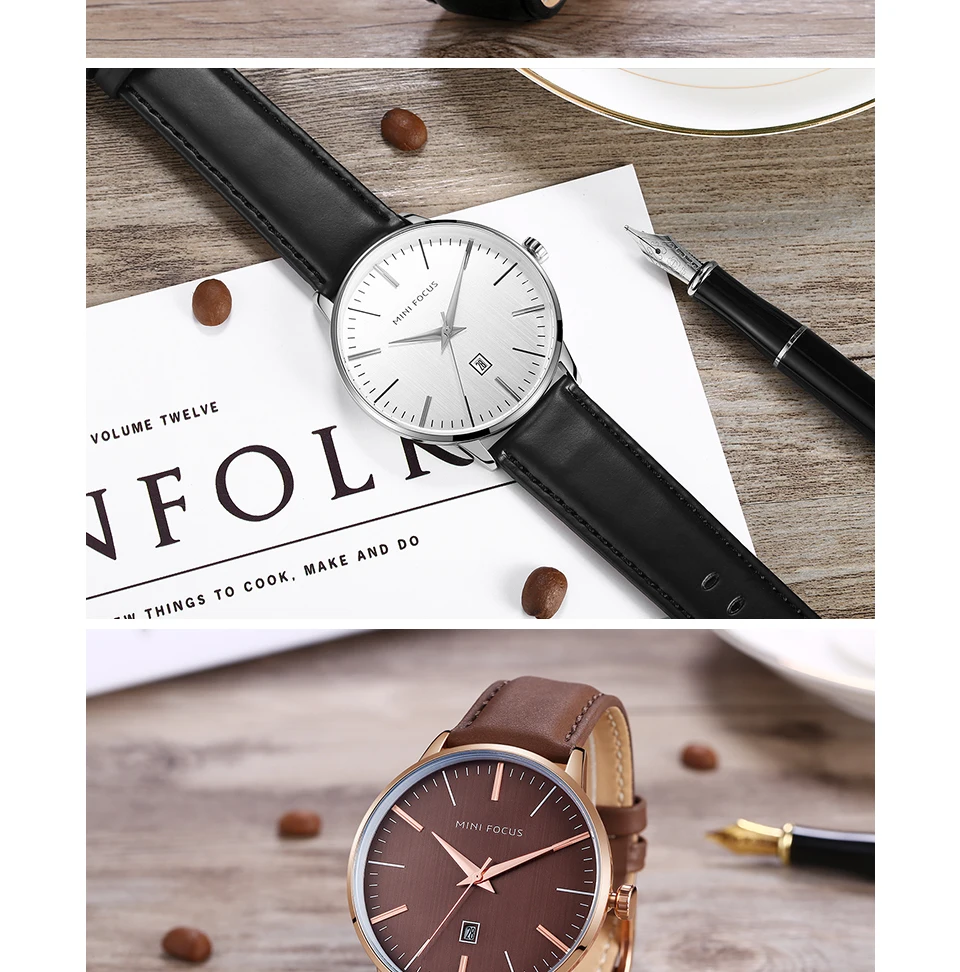 Мини фокус простые кварцевые часы мужские кожаные повседневные водонепроницаемые Модные повседневные мужские наручные часы бизнес ультра тонкие Montre Homme
