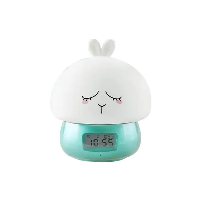 Colorful Multi color Remote Control Timing Cute Expression Bunny Alarm