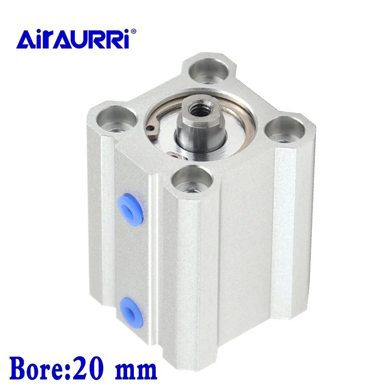 

Double Acting single rod compact pneumatic cylinder smc type CQ2B/CDQ2B bore 20mm stroke 5/10/15/20/25/30/35/40/45/50mm