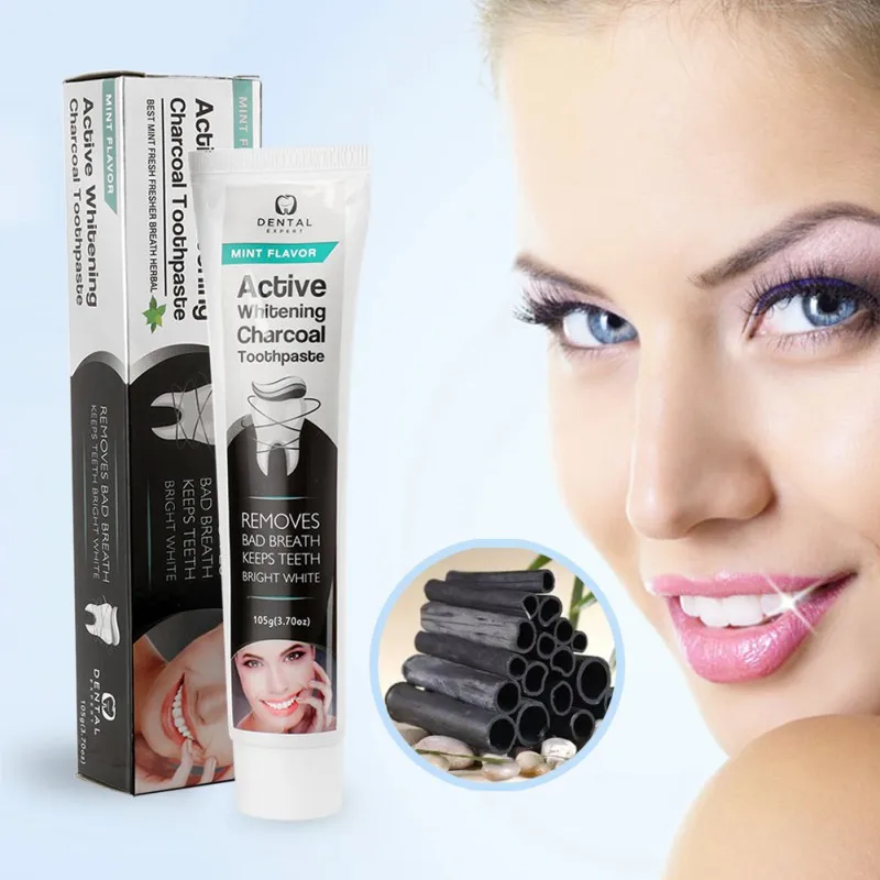1 шт. бамбуковая зубная паста черная зубная паста для отбеливания активированного угля универсальные зубная паста для макияжа 105 г