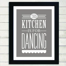 Эта кухня для танцев Современные Холст плакаты с живописью и принты Северная Настенная картина фотографии для Декор для кухни без рамки