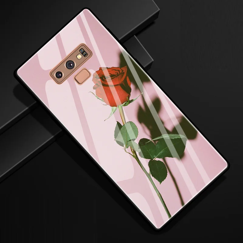 H Note9 для samsung Note 9, чехол из закаленного стекла, Твердый Чехол для samsung Galaxy Note 9, чехол с животным мягким силиконовым бампером
