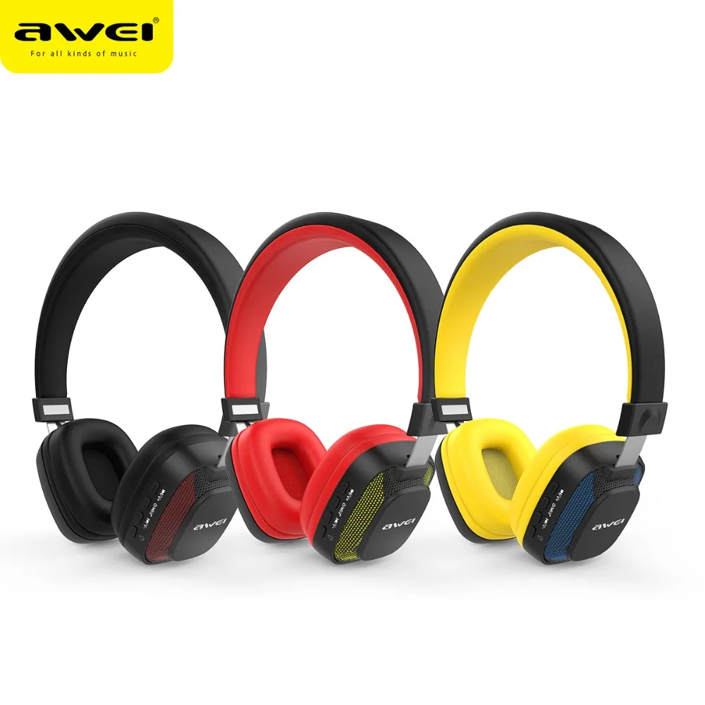 Беспроводные Наушники AWEI A760BL Bluetooth гарнитура спортивные наушники с микрофоном